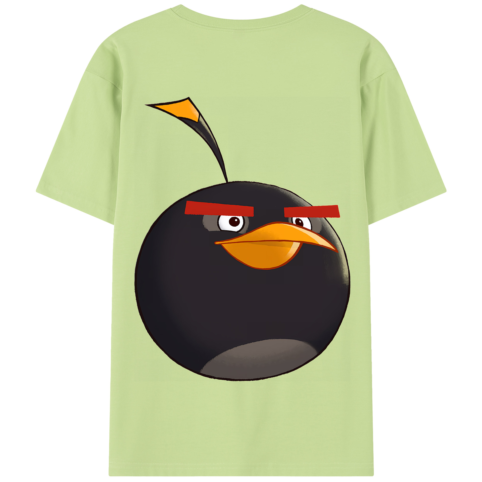 （画像用） Angry Birds アングリーバード 綿100％半袖Tシャツ（背面プリント）